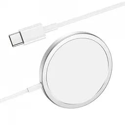 Бездротовий зарядний пристрій Hoco CW30 15W Silver
