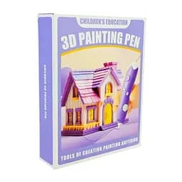 3D-ручка на акумуляторі Куромі з набором пластику наліпками та трафаретами - мініатюра 5