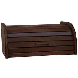 Хлібниця дерев'яна Mazhura 40.5x30.5x20.5 см шоколадно-коричнева (mz502877)