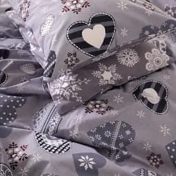 Наволочка MirSon Бязь 17-0655 Snowflake 70х70 см сіра (2200009610479)