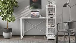 Письмовий стіл Ferrum-decor Серії Конект з етажеркою 75x120x60 білий ДСП Біле 16мм (FRD-104225) - мініатюра 5