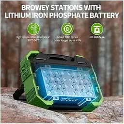 Портативна сонячна електростанція PD PN-600 600w із панеллю Browey Solar Panel 22W PN-600 - мініатюра 2