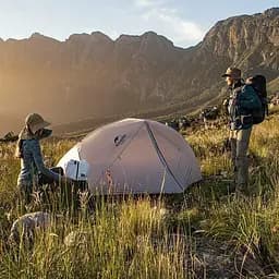 Намет двомісний Star-River 2 Updated Naturehike (NH17T012-T) з футпринтом - сіро‑червоний, Сірий - мініатюра 4