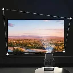 Портативний домашній проектор Q100 з WiFi та пультом для перегляду фільмів Full HD Широкоекранний 16:9 Чорний - мініатюра 8