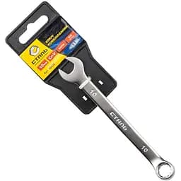 Ключ комбінований Сталь Cr-V Satin 10 мм з підвіскою (106834)