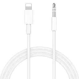 Кабель AUX Apple Lightning Audio MH021 аудиоадаптер на 3.5 мм