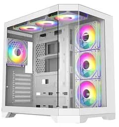 Корпус GameMax HYPE-A Tempered Glass White (HYPE-A White) Без БП