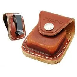 Чохол Zippo LPCB коричневий з кліпом