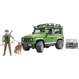 Набір іграшковий Bruder Автомобіль Land Rover Defender з фігуркою лісника та собаки (02587)