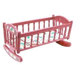 Дитяча іграшка ліжечко для Барбі MToys S0013 пластик Коралова