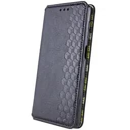 Шкіряний чохол-книжка Getman Cubic (PU) для Motorola Moto G86 5G Чорний - мініатюра 2