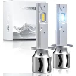 Светодиодная лампа для фар WAIXINGREN H1, 6500K холодный белый 60 Вт 26000LM с вентилятором