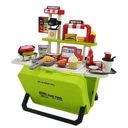 Дитяча іграшкова кухня "Фаст-фуд" Bambi 668-159/160(Green) з аксесуарами