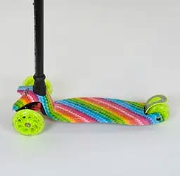 Самокат Best Scooter 59х16х30 см Салатово-чорний 000231545 - мініатюра 4