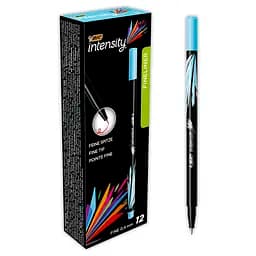 Фломастеры BIC Intensity Fine 12 шт. голубые (942067)