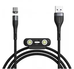 Кабель Baseus Zinc Magnetic Safe Fast Charging Cable USB to Type-C/Lightning/MicroUSB 5A 1m CA1T3-BG1 Black-Grey
