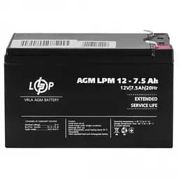 Акумулятор LogicPower AGM LPM 12V - 7.5 Ah - мініатюра 3