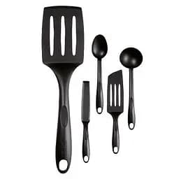 Набір кухонного приладдя (кутова лопатка, млинцева лопатка, ложка, довга лопатка, ополоник) Tefal Кухонний набір Bienvenue (K001A504)