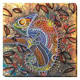 Набір-міді для вишивання бісером "Хамелеон" AMB-034 20х20 см