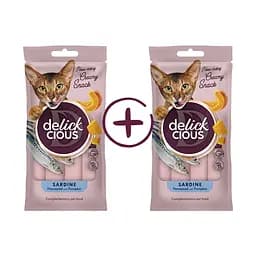 Ласощі для котів Delickcious сардина, гарбуз (1+1) 120 г
