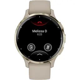 Смарт-годинник Garmin Venu 3S Soft Gold S. Steel Bezel w. French Gray Case and S. Band (010-02785-02) - мініатюра 2