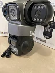 Вулична Wi-Fi IP-камера V380 з 3 об'єктивами 6 МП поворотна, нічне бачення 20 м, відеоспостереження - мініатюра 5