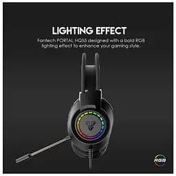 Ігрові навушники з мікрофоном Fantech HQ-55 PORTAL 7.1 Channel RGB - мініатюра 6