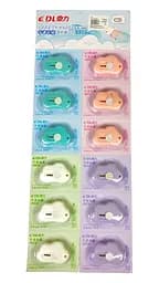 Ніж канцелярський міні, 9 мм, Хмаринка, 12 шт.