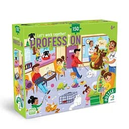 Пазл детский "Профессии. Ветеринар" DoDo Toys 300701, 150 элементов