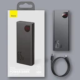 Зарядний пристрій для ноутбуків акумулятор Baseus Adaman 65W 20000 mAh - мініатюра 6