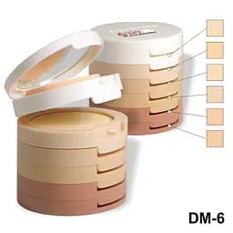 Пудра-корректор для лица на рисовой основе Christian 6 color in 1 set