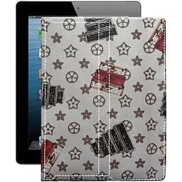 Чохол StatusCASE з екошкіри для планшету Apple iPad 4 Retina (MD525) Луі-Вітон-білий