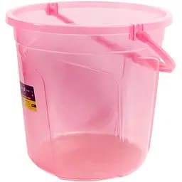 Ведро Stars Plast Стайл прозрачное 7 л розовое (94140/рож)