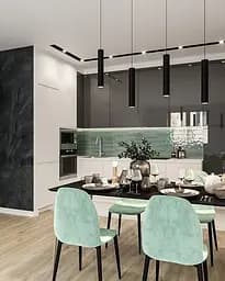 Подвесной светильник в черном корпусе 34х8 см мощностью 20W | Line F | Арт. LP20W BK