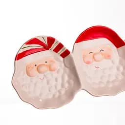 Блюдо сервірувальне новорічне для закусок Yiwu Santa Claus 33.5×12.5 см CR-1-33 - мініатюра 5
