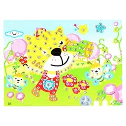 Детская мозаика по номерам "Тигренок" 13-126-7 разноцветные камешки