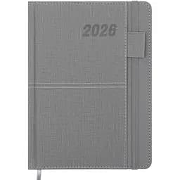 Ежедневник датированный Buromax Forever 2026 A5 искусственная кожа/поролон серый (BM.21108-09)