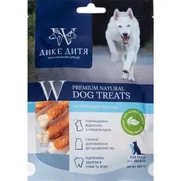 Ласощі для собак Дике Дитя Куряча та біла кальцієва кістка 100 г