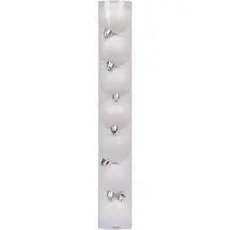 Набор новогодних шаров Novogod'ko 5 cм белый 7 шт. (974019)