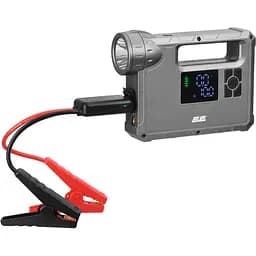 2E Пуско-зарядное устройство Pitman с автомобильным компрессором и фонарем, 10000мА·г/37Вт·г, 400А, 1xUSB/2.4A