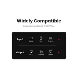 Кабель мультимедійний DisplayPort M to DisplayPort M 1.5m V1.4 braided DP114 black Ugreen (80391) - мініатюра 7