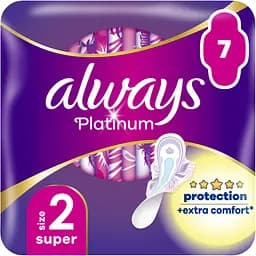 Гігієнічні прокладки Always Platinum Super Single 14 шт. (2 уп. х 7 шт.) - мініатюра 2