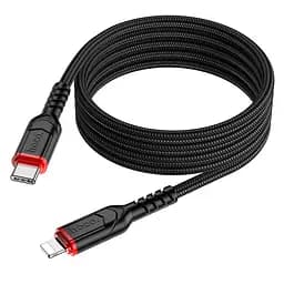Кабель Hoco X59 Victory PD charging data cable iP(L=1 м) чорний - мініатюра 3
