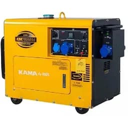 Генератор дизельний KDK7500SCA, 1-фазний 230V, 50Hz, 6.9kVA/5.5kW, бак 14,5 л, витрата 1,65 л/год, пуск: стартер, 850x550x720 мм, 160 кг
