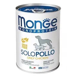 Паштет Monge Dog Solo з куркою для собак усіх порід 400 гр