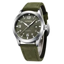 Водостійкий механічний годинник Ochstin Military silver - мініатюра 3