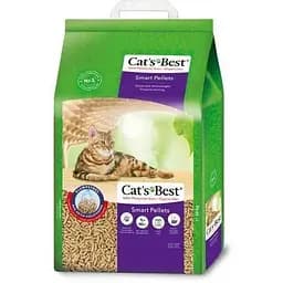 Наполнитель Cat’s Best Smart Pellets для кошачьего туалета деревянный 20л/10кг