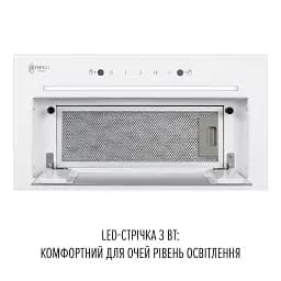 Витяжка повновбудована Perfelli Design Filini 5 Bianco Silenzio - мініатюра 4