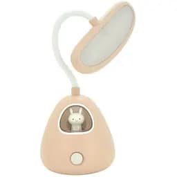 Настільна лампа-нічник Voltronic Rabbit LD-3053 гнучка 3 режими 4.2V 300mAh microUSB 3 години роботи 25 см 200 г Pink Box