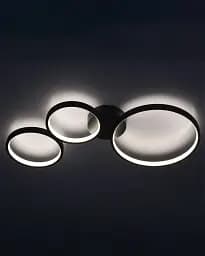 Люстра Goldlux 331014 Flamenco LED 1x33W 4000K 5200Lm IP20 чорна - мініатюра 3